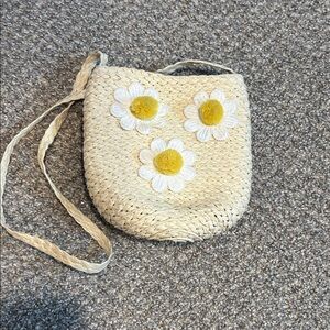 Small kids purse with flowers